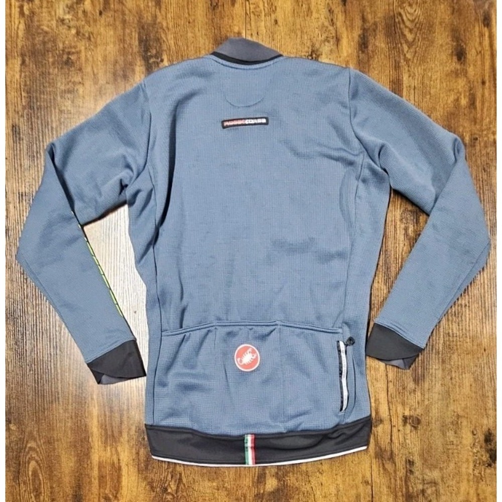 Castelli Rosso Corsa Jersey/Jacket, Men's Blue / Black Small Polartec - Picture 7 of 10
